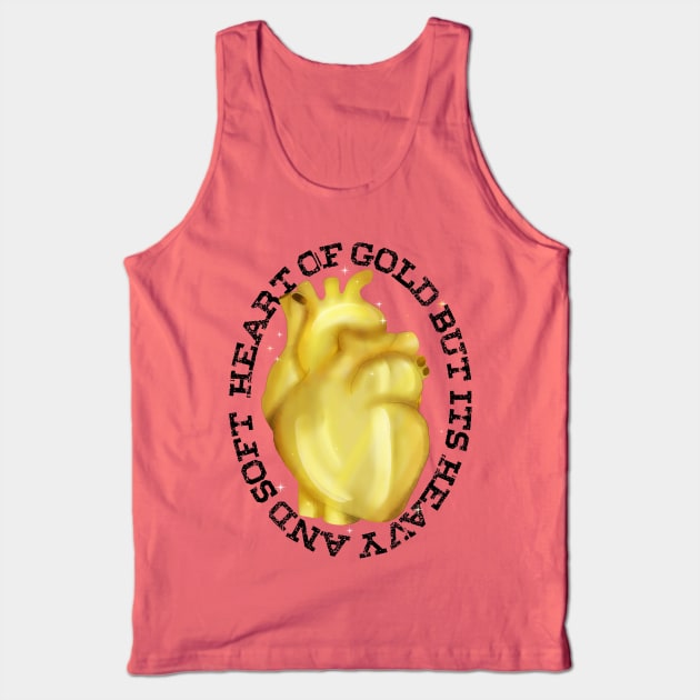 Heart of Gold Tank Top by Shadowsantos